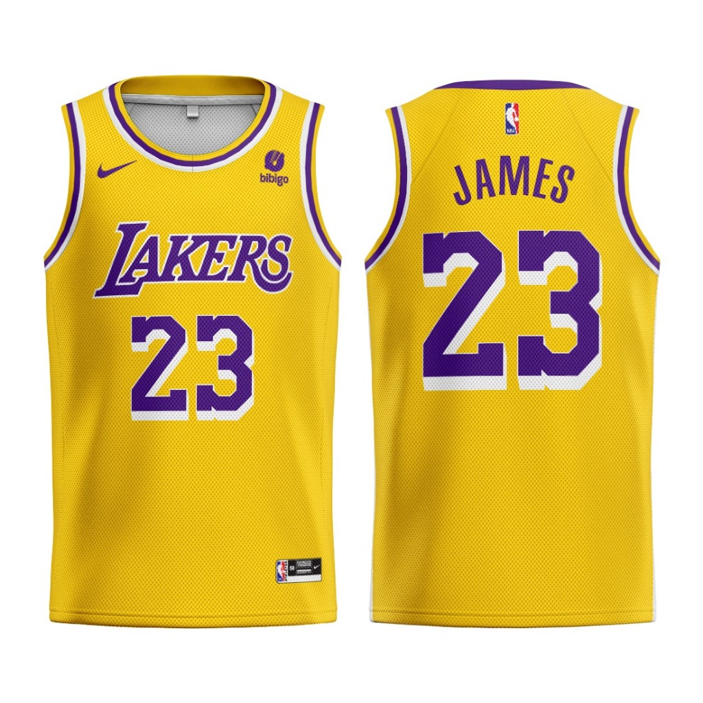 JERSEY LA LAKERS // JAMES 23 // JERSEY BASKET NBA // SWINGMAN