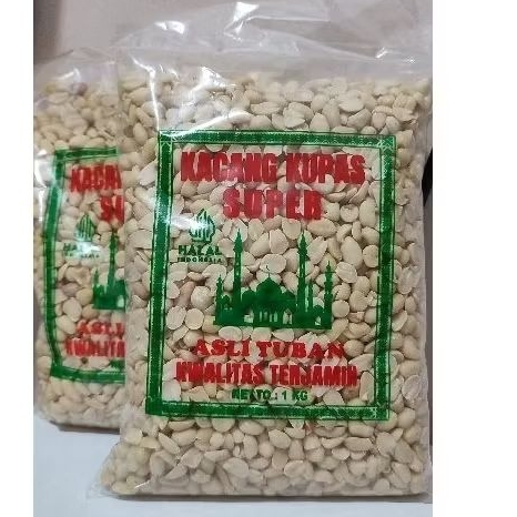 

kacang kupas super (mentah) kemasan 1 kg