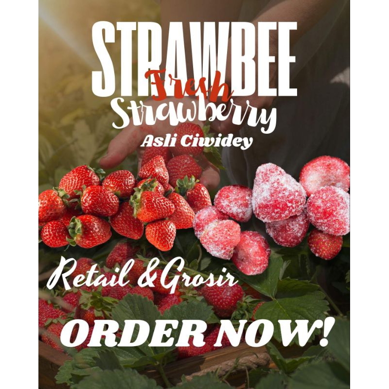 

[100gr] STRAWBERRY PREMIUM FRESH DELIGHT - 100% ASLI CIWIDEY
