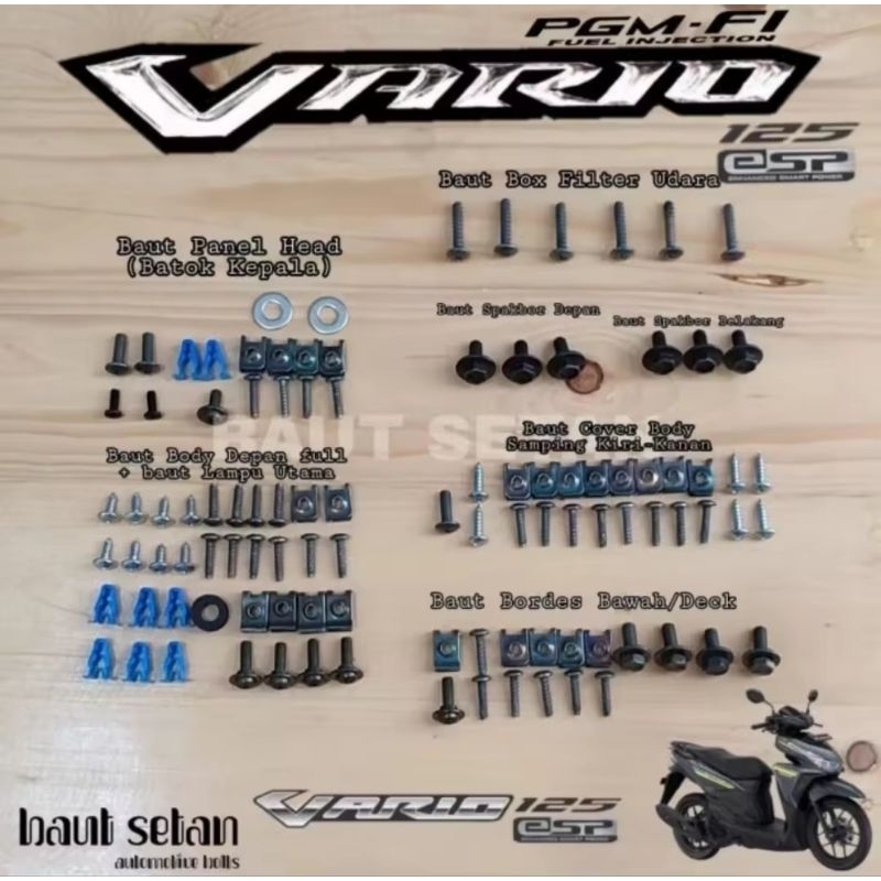 baut full body vario 125 fi/baut set ful body vario 125 fi esp originlbaut full body vario 125 fi/ba