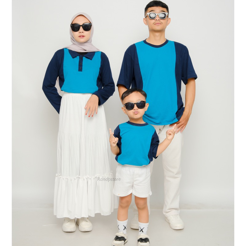 Zehan T-shirt Kombinasi - Atasan Couple Family Set ( Jual Terpisah )