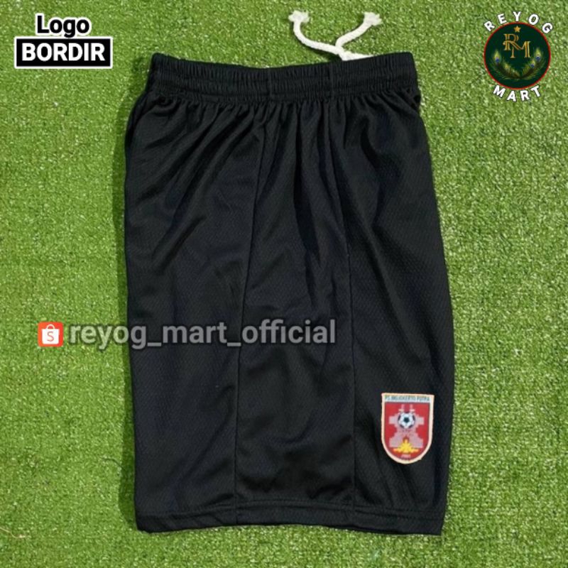 CELANA BOLA PS MOJOKERTO PUTRA 3RD PSMP HITAM BORDIR TERBARU LOKAL