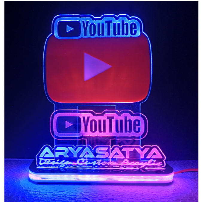 LAMPU HIAS LED AKRILIK / LAMPU TIDUR / PLAKAT AKRILIK / LAMPU HIAS AKRILIK / PLAKAT CUSTOM