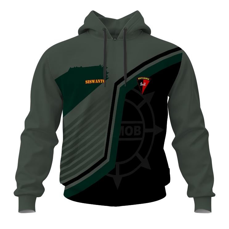 BRIMOB POLRI Hoodie Jaket Sweater Dinas Dewasa Fullprint