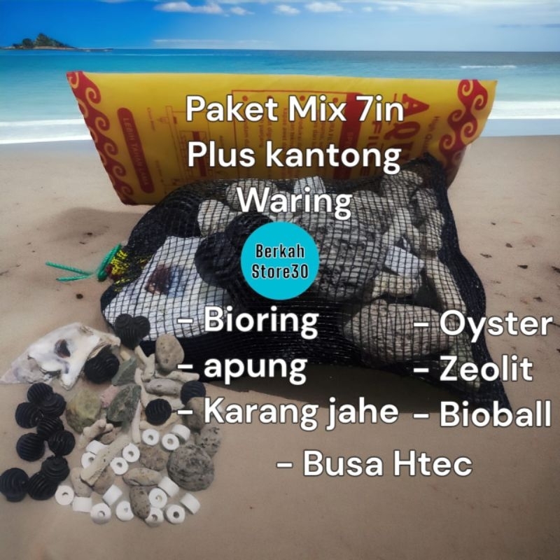 Paket filter aquarium 7in plus waring / paket filter aquarium / filter aquarium / media filter aquar