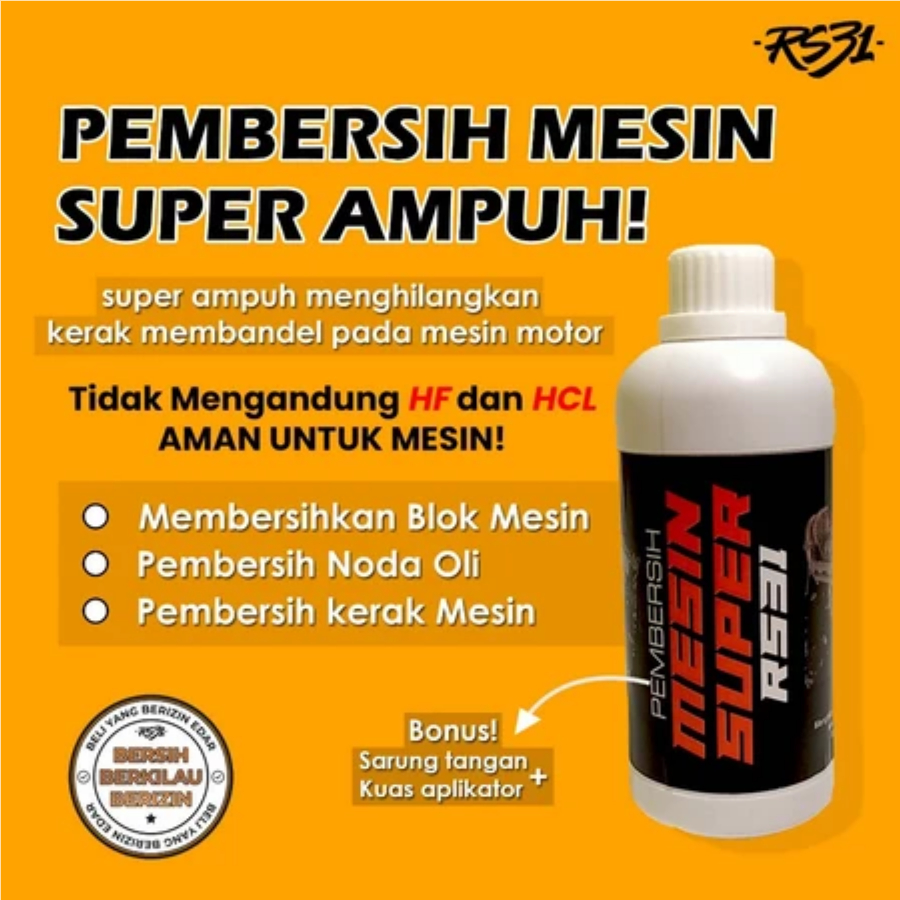 Cairan pembersih super RS31 mesin motor  pembersih kerak mobil penghilang karat perontok kerak karat