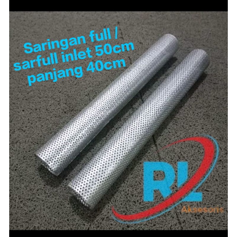 Saringan knalpot motor racing Sarfull inlet 50 panjang 40cm Copy CMS TZM VND ZRC Shijiro DLL