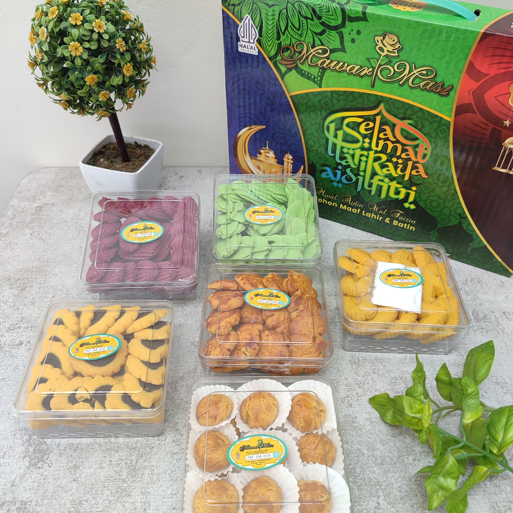 

PAKET KUE LEBARAN MAWAR MAS MERIAH/KUE KERING/HAMPERS LEBARAN/PARSEL LEBARAN