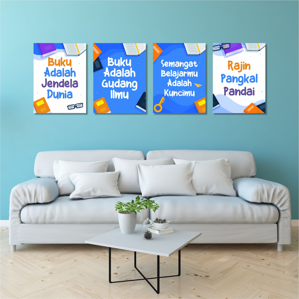 Hiasan dinding motivasi belajar anak-anak,walldecor quote motivasi belajar