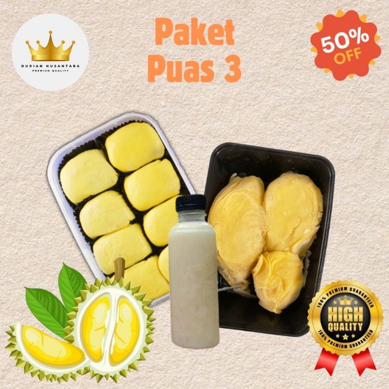 

PAKET MONTONG/PANCAKE DURIAN NON CREAM/SHAKE DURIAN (PUAS 3)