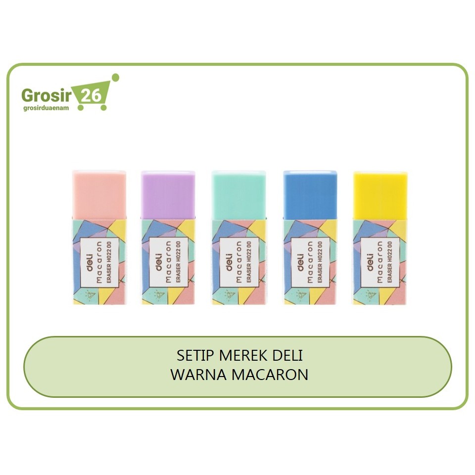 

(4 pcs) setip / penghapus / eraser / stip deli macaron eh-02200 besar