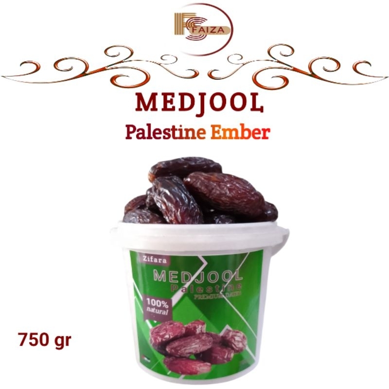 

Kurma Medjool Palestine Kemasan Ember 750 gr Premium Dates