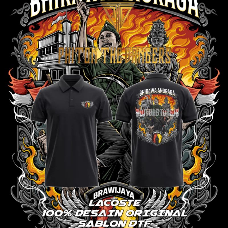 Kaos Polo Hodie Kemeja Tactical Kodam BRAWIJAYA