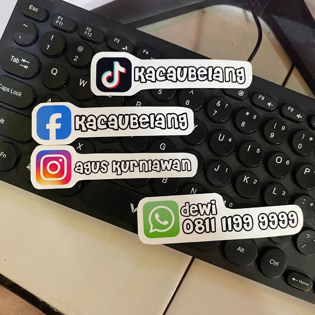 

Stiker Custom Akun Medsos, IG, WA, FB, TikTok, dll - ubah sesuai keinginan (Anti air)