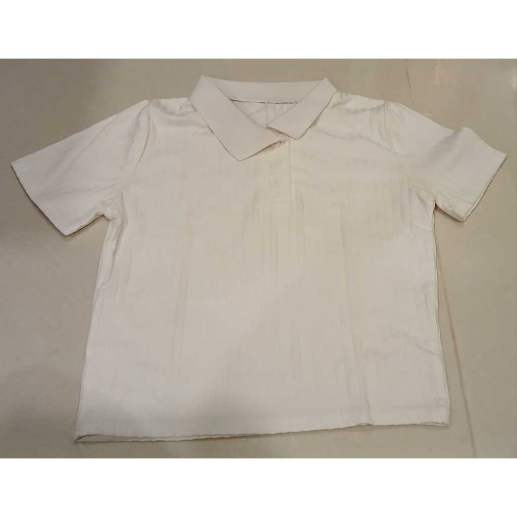 T-shirt/kaos polo putih wanita preloved like new