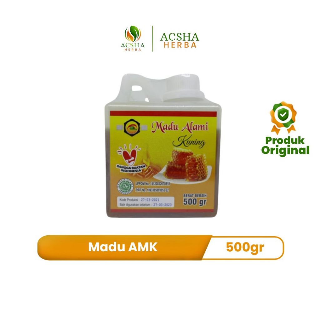 

Madu AMK - Madu Alami Kuning Original - 500 Gram