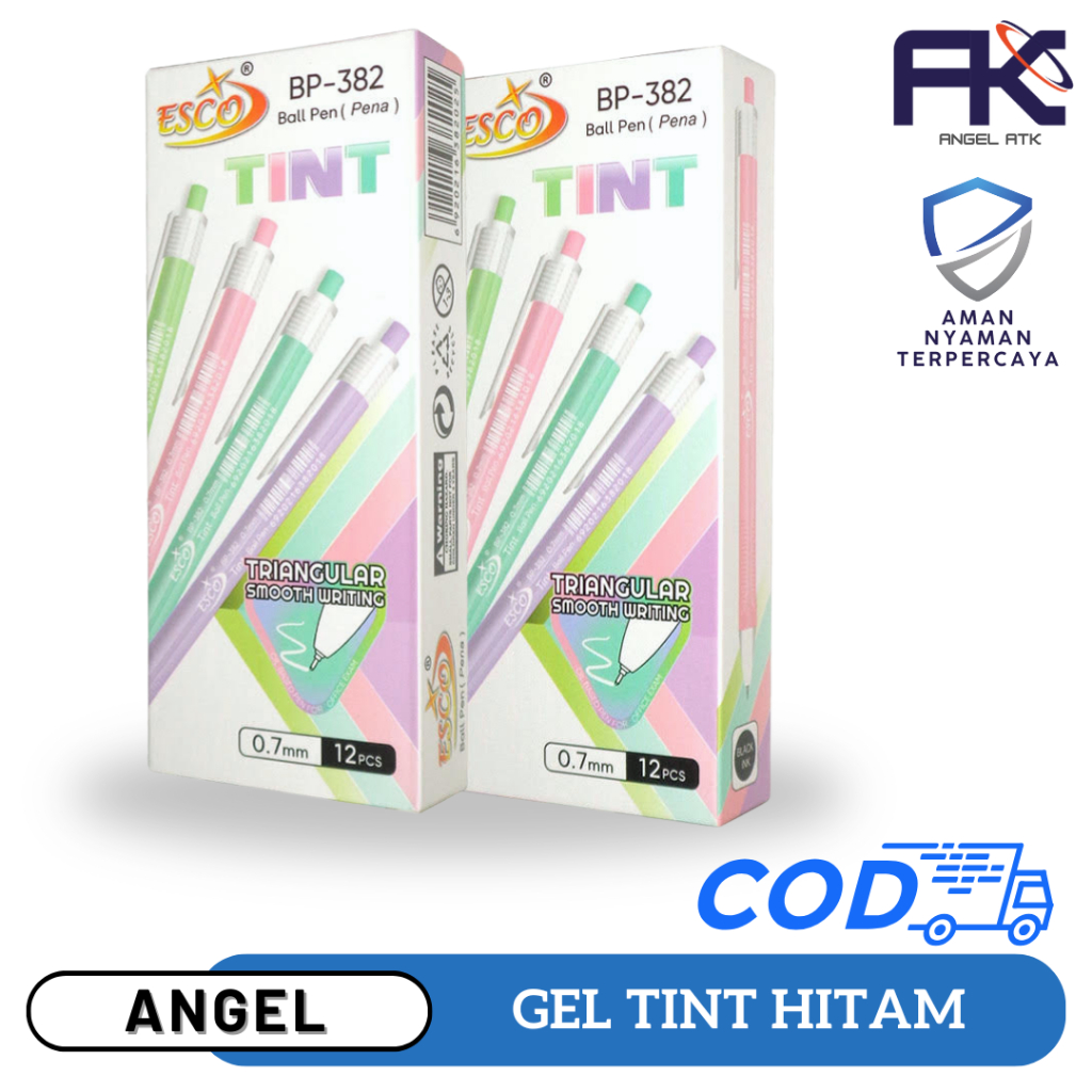 

Paket Isi 12 Pcs Pulpen Gel / Pulpen Cetek Esco / Untuk Alat Tulis Sekolah dan Kantor / Warna Terang / Harga Murah / Bayar di Rumah / Atk Blessing