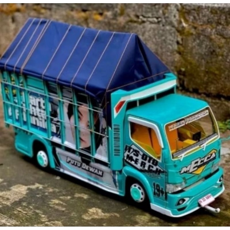 Miniatur truk oleng DETAIL FULL LAMPU