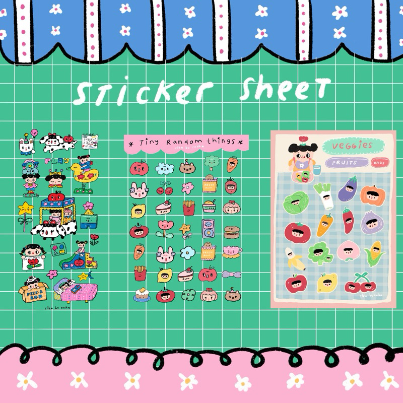

Sticker Sheet Transparan Bening Hologram