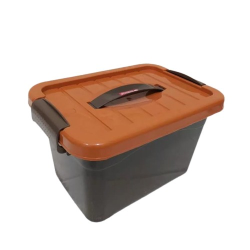 5 Liter Container Box + Handle Plastik Kotak Penyimpanan Barang - 5 Liter Coklat Box Container Pegan