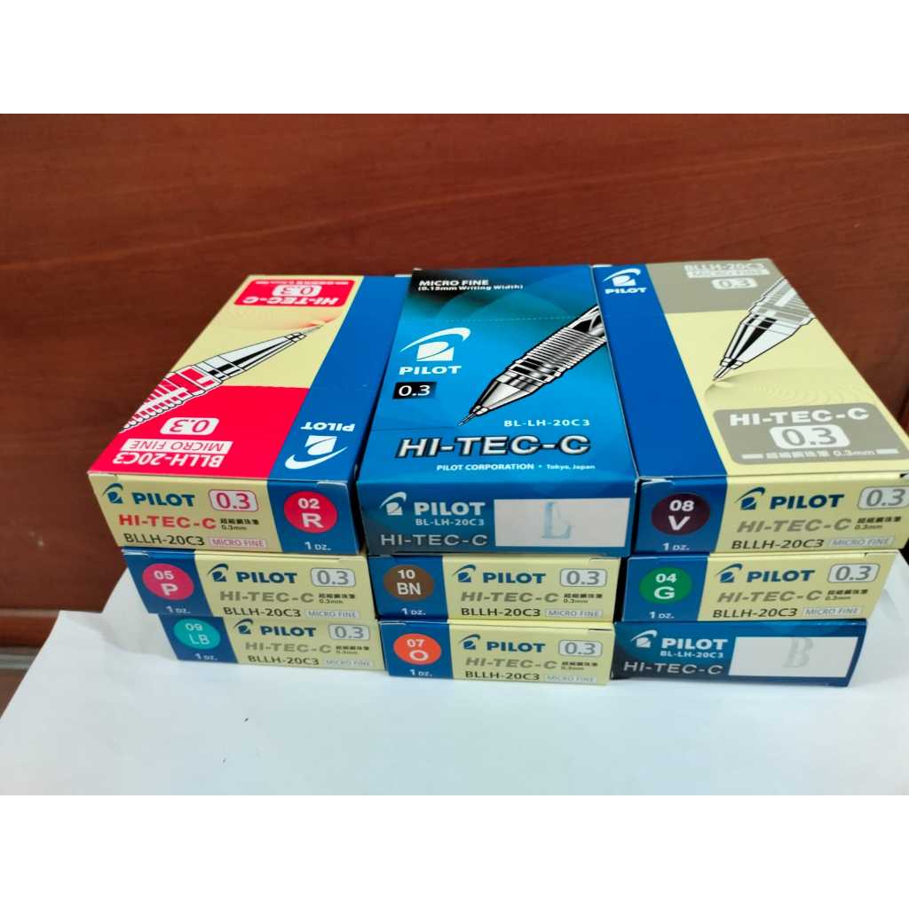 

[ PAK isi 12 ] Hitech Pilot 0.3 isi 1 Lusin / 12 Biji