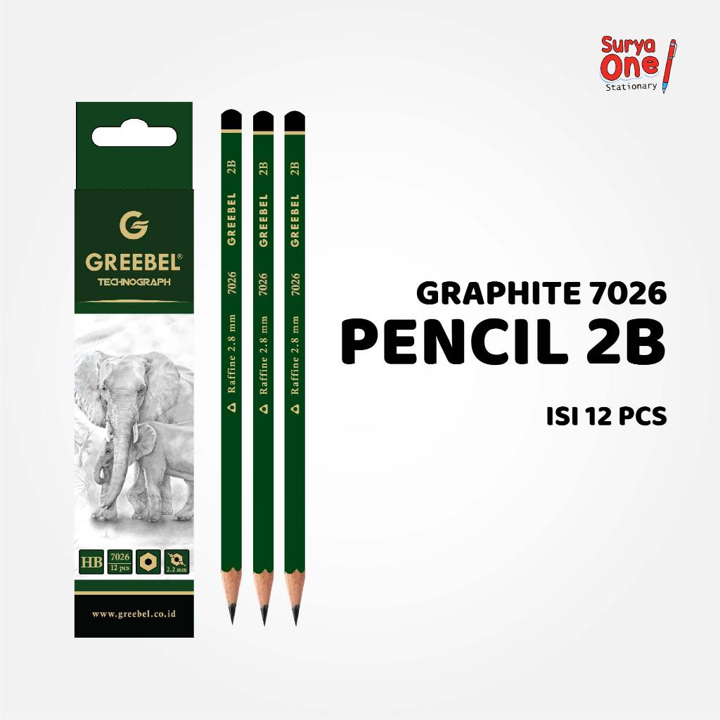 

Pensil Pencil Kayu HB 7026 (12PCS/SET) Hexagonal / Greebel Pensil Gambar Pensil Tulis Ujian Sekolah Suryaone