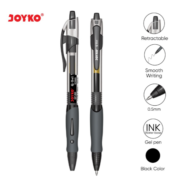 

Pulpen Gel/Ballpoint Gel JOYKO GP-265 Hitam