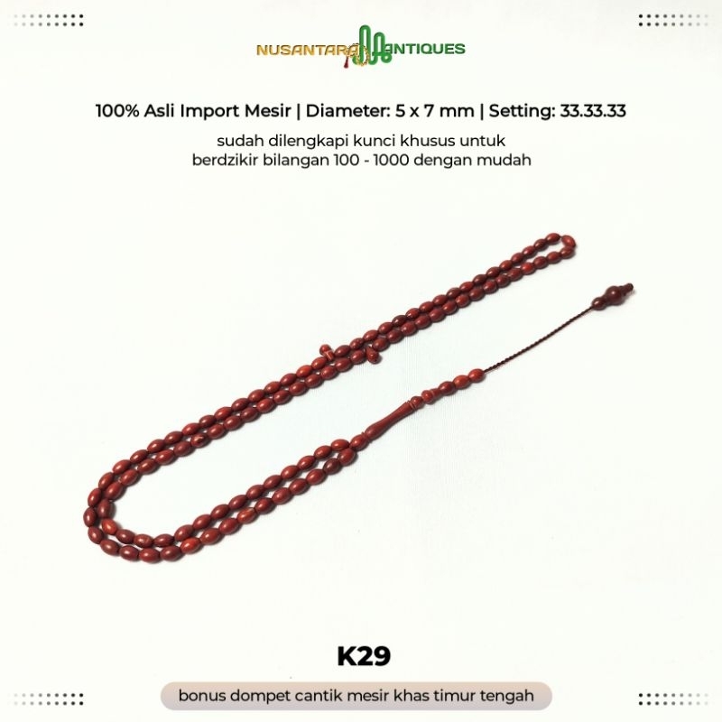 Tasbih Kokka Asli Impor Mesir