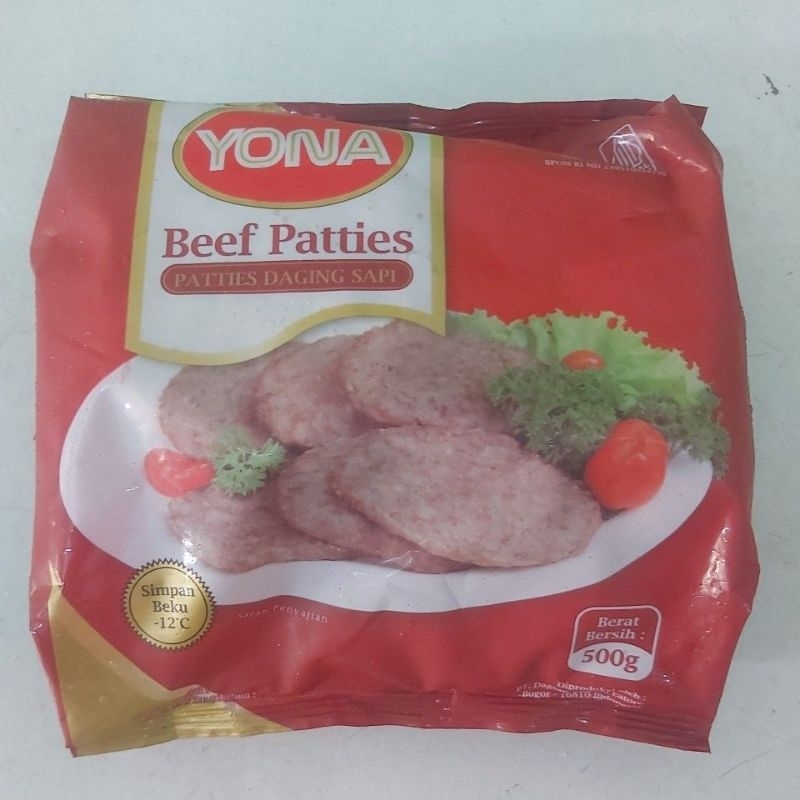 

Yona Beef Patties 500gr /patties daging sapi