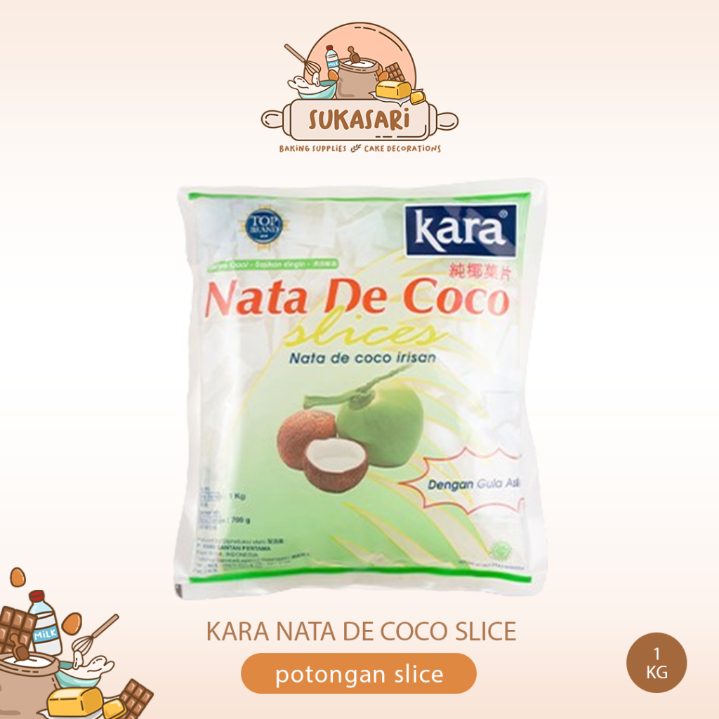 

KARA NATA DE COCO SLICE 1 KG plain potongan slice