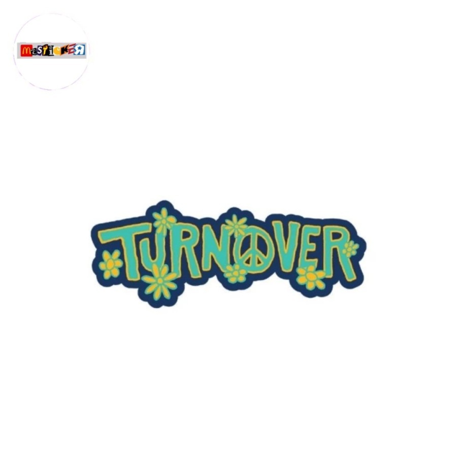 

sticker band turnover logo diecut stiker