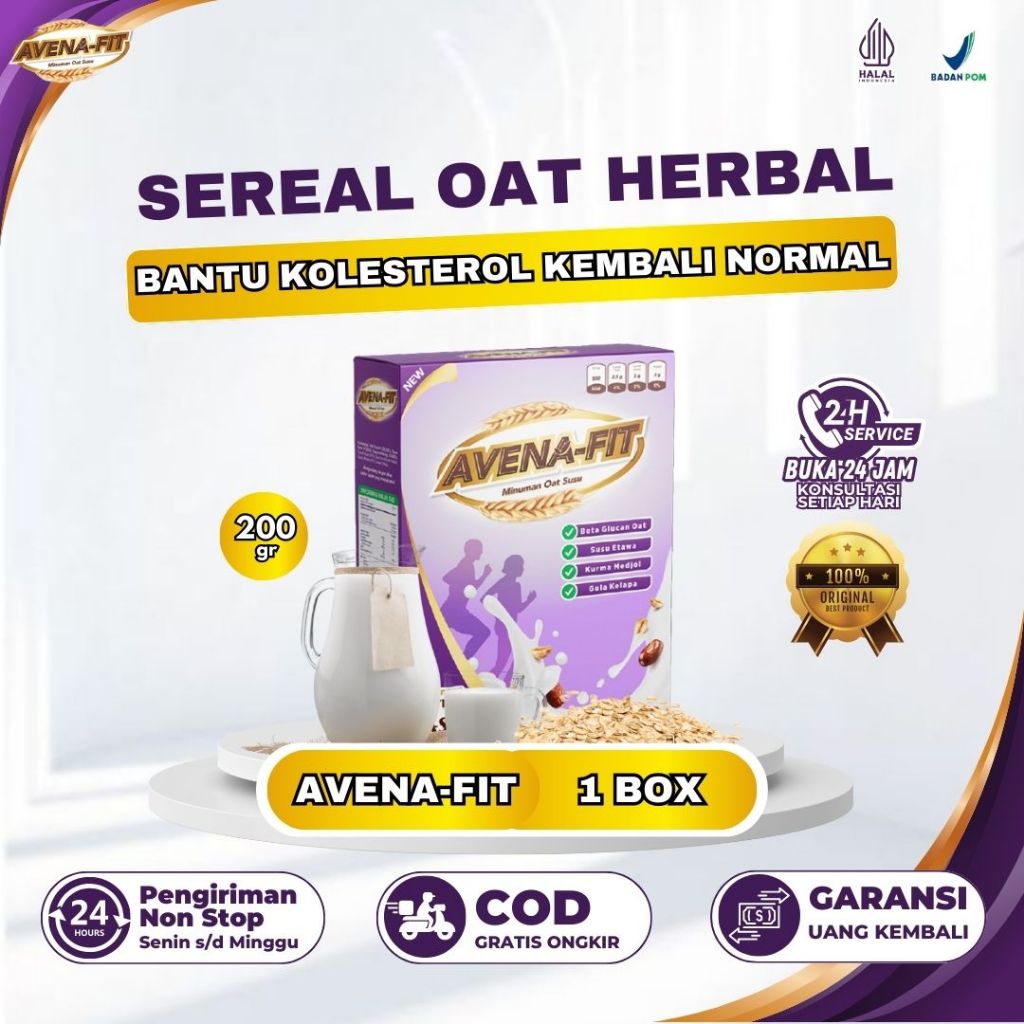 

Susu Avenafit - Sereal Sehat Untuk Turunkan Kolesterol Original Halal