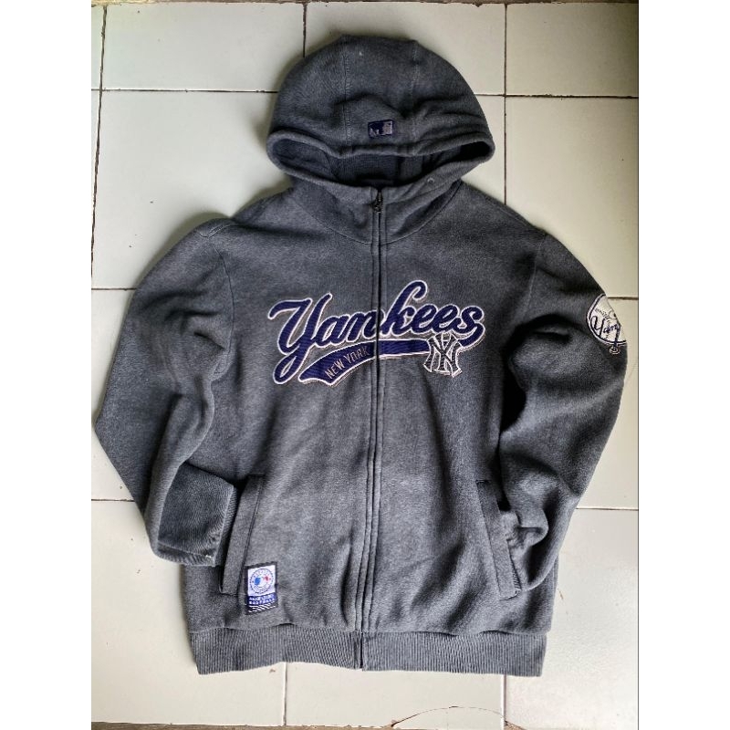 Original Hoodie Sweatshirt Sweater MLB New York yankees Abu Second Murah