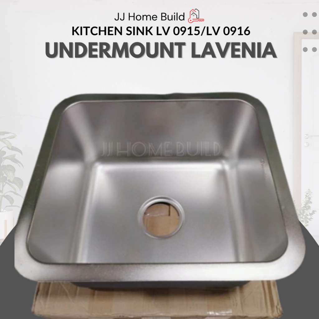 Kitchen Sink Undermount Lavenia LV 0915/LV 0916/Bak Cuci Piring Stainless