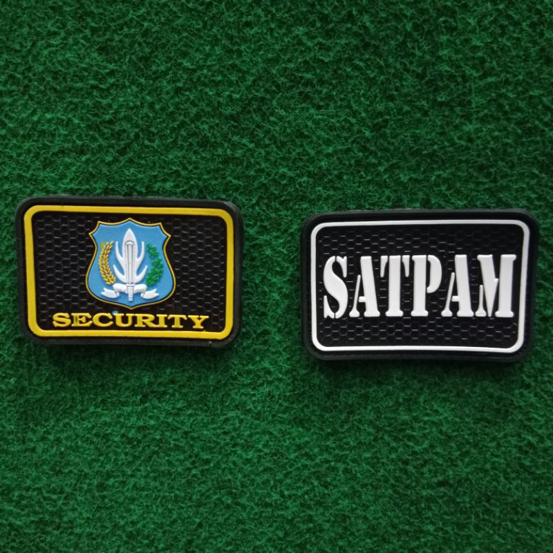 Logo satpam logo patch rubber
