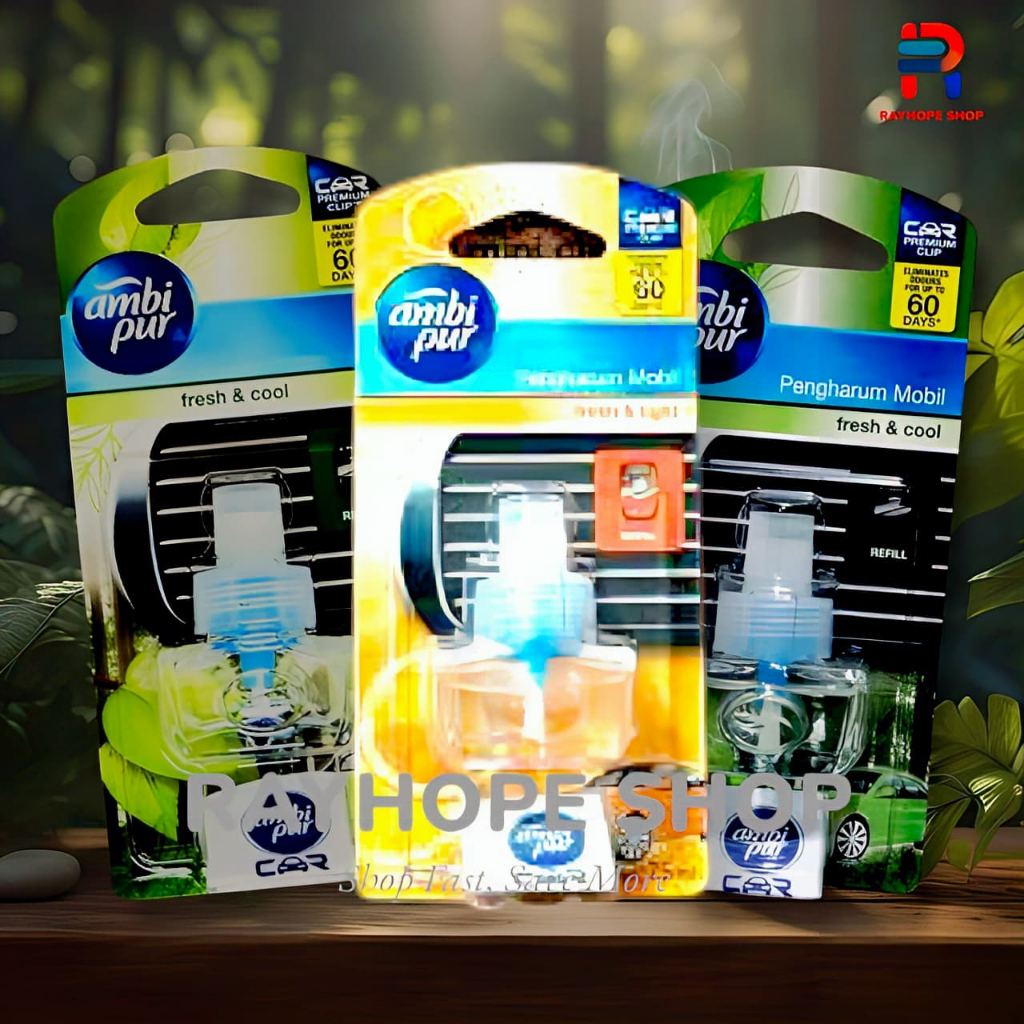 PROMO Ambipur Pengharum Ruangan Parfum Perfume Wangi Aksesoris Interior Mobil Car Premium Clip Mengh