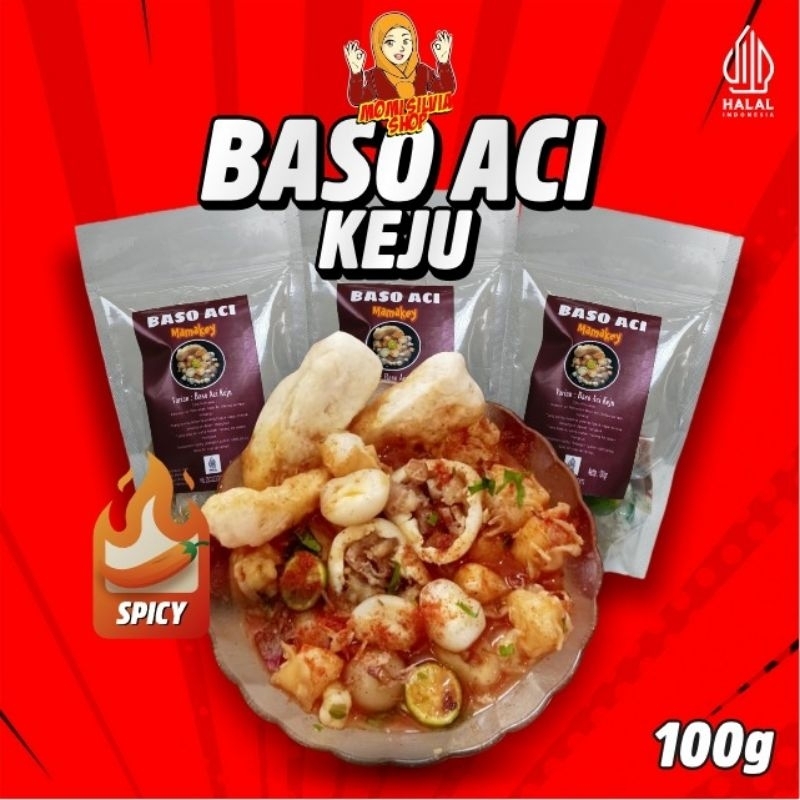 

Baso Aci Premium isi tetelan sapi original & keju