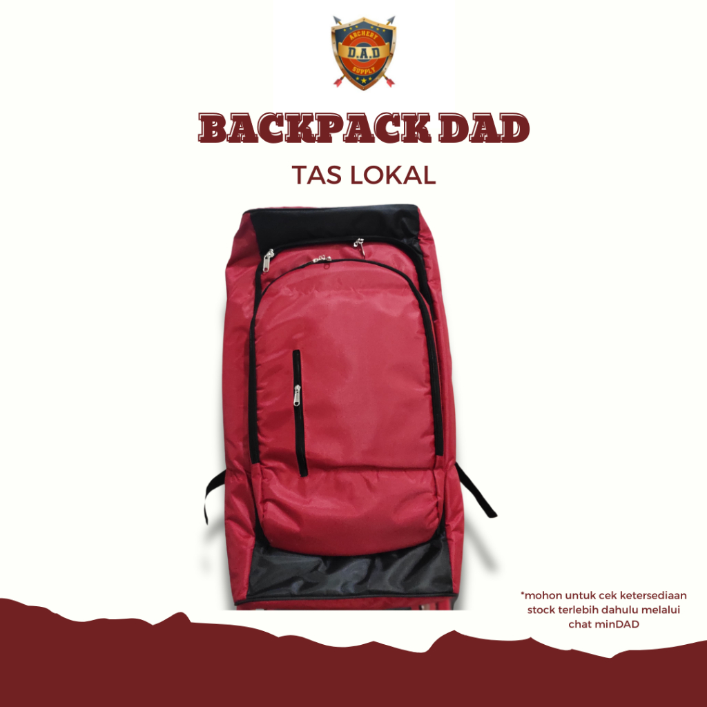 DAD BACKPACK LOKAL / TAS BUSUR STANDARD & RECURVE BOW / ARCHERY BACKPACK / TAS PANAHAN ORIGINAL