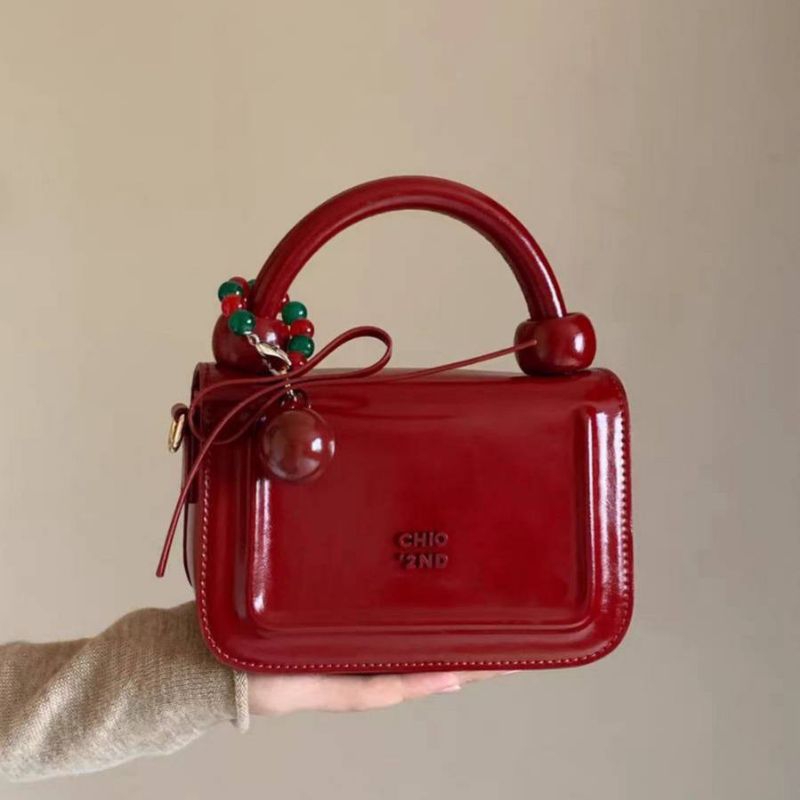 Tas Chio 2nd Boxy Mini With Cherry Rachel Top Handle Bag - Tas Wanita