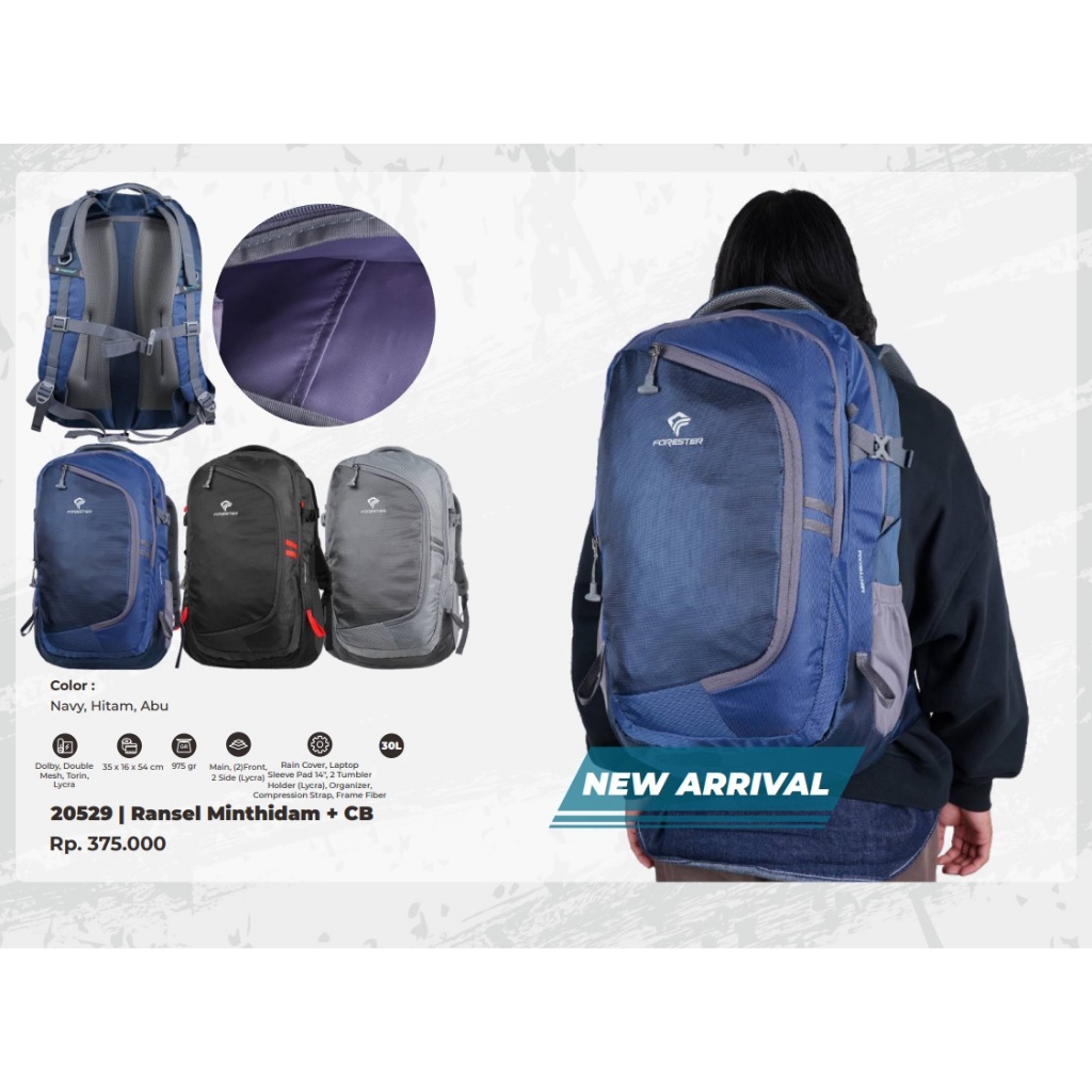 Tas Ransel Forester 20529 - Tas Daypack Forester Minthidam Include Raincover
