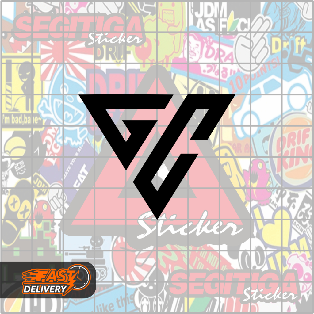 

Sticker Printing Premium | logo gc-Uk 10x10 | Vinyl Laminasi Glossy