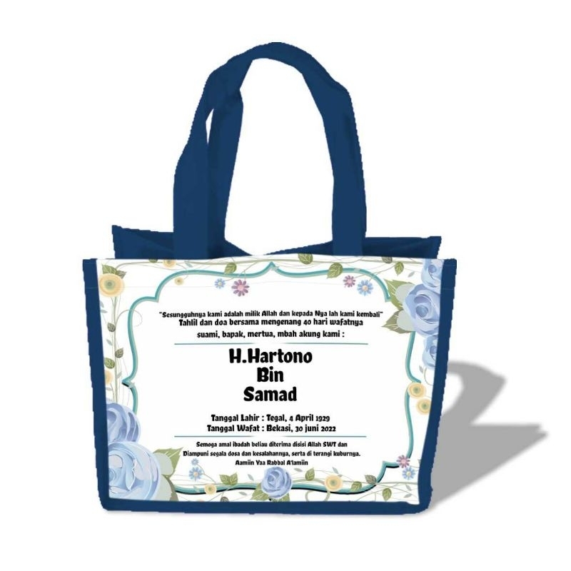 

TAS GOODIE BAG CUSTOM FREE DESAIN TAS GOODIE BAG TAHLILAN