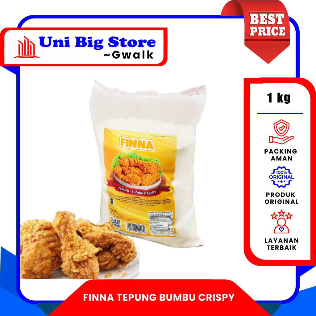 

FINNA TEPUNG BUMBU AYAM GORENG CRISPY KENTUCKY FRIED CHICKEN - 1 kg