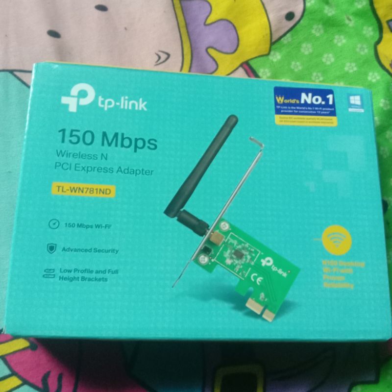 Wifi tp-link pcie 150mbps untuk PC