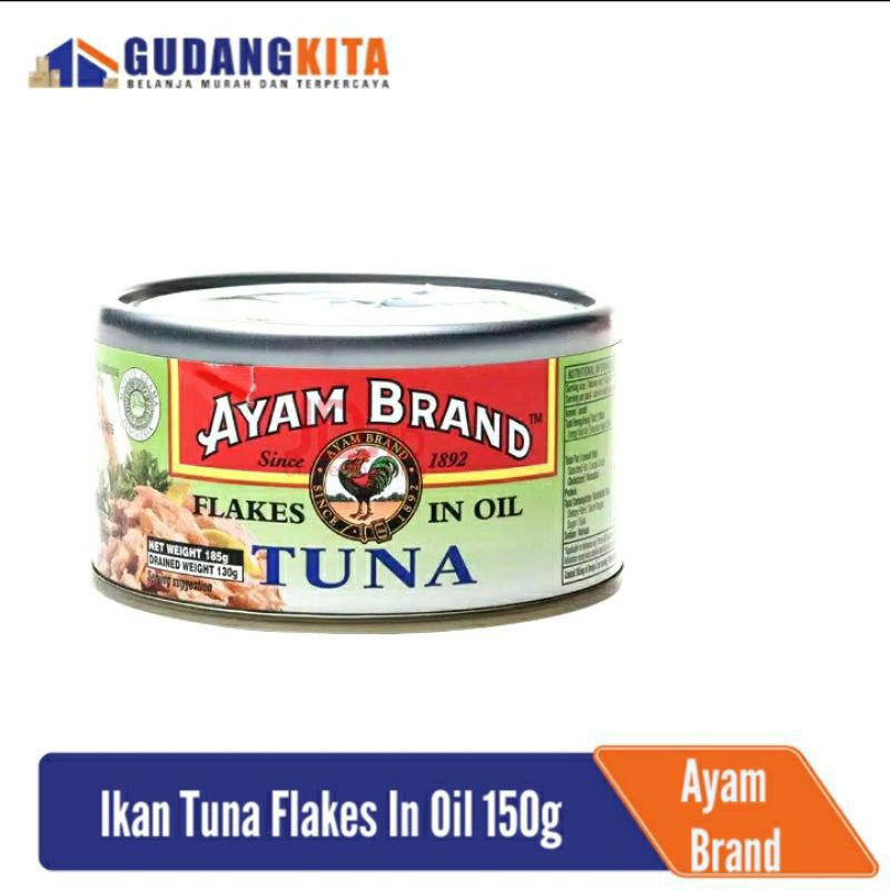 

Ikan Tuna Kaleng Sandwich Flakes In Oil Ayam Brand150gr
