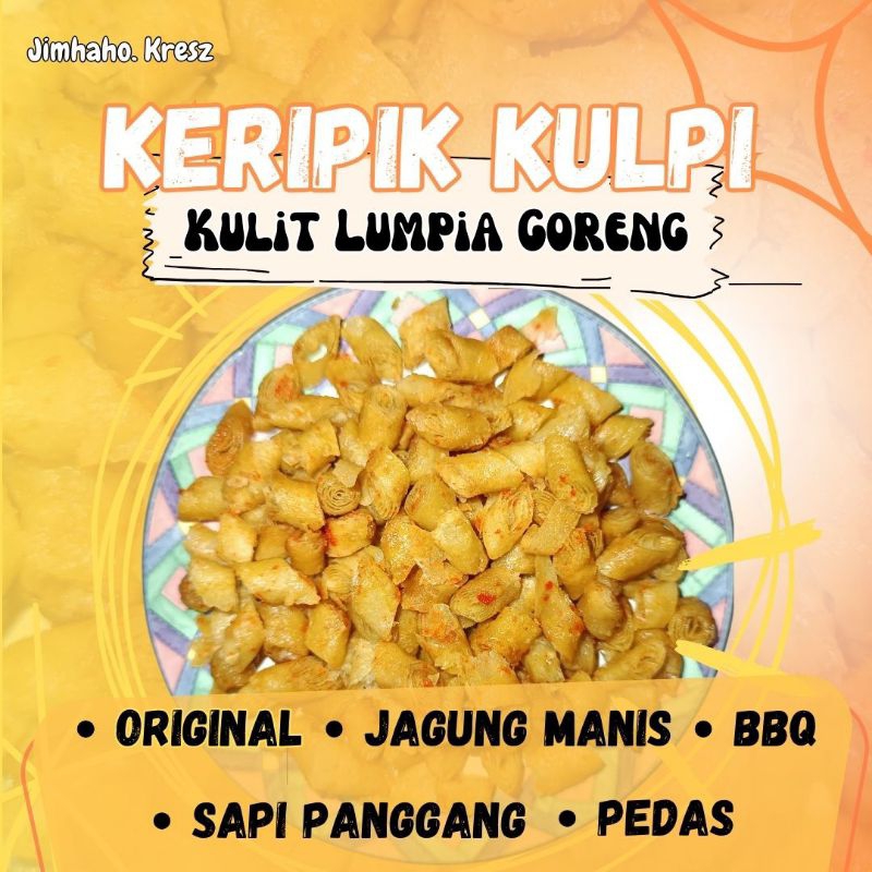 

Keripik Kulpi Kulit Lumpia Goreng 100g Aneka Rasa