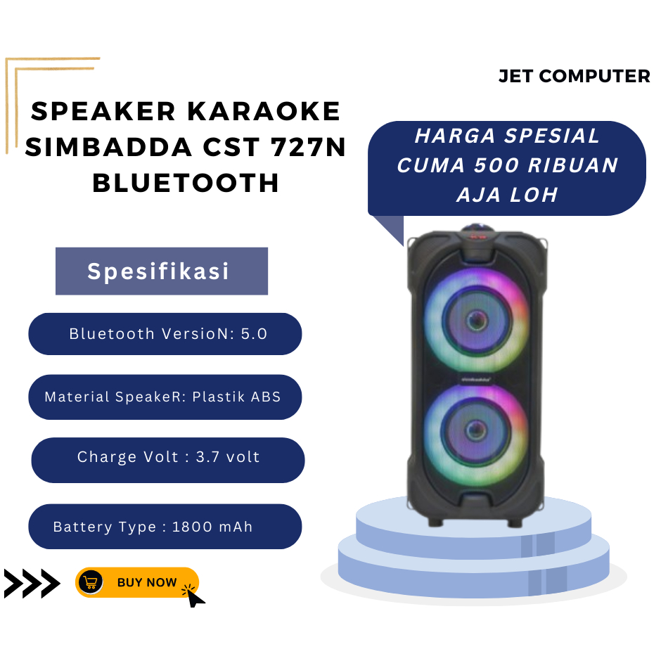 SPEAKER KARAOKE SIMBADDA CST 727N BLUETOOTH