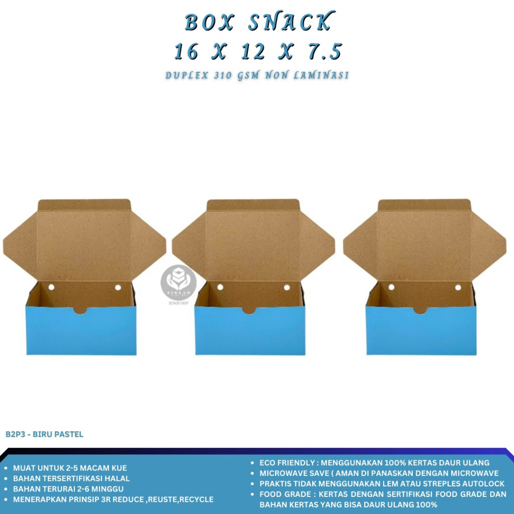 Dus Snack 12x16 Dus 16x12 Snack Box 16x12 (B2P3-16X12X7.5)