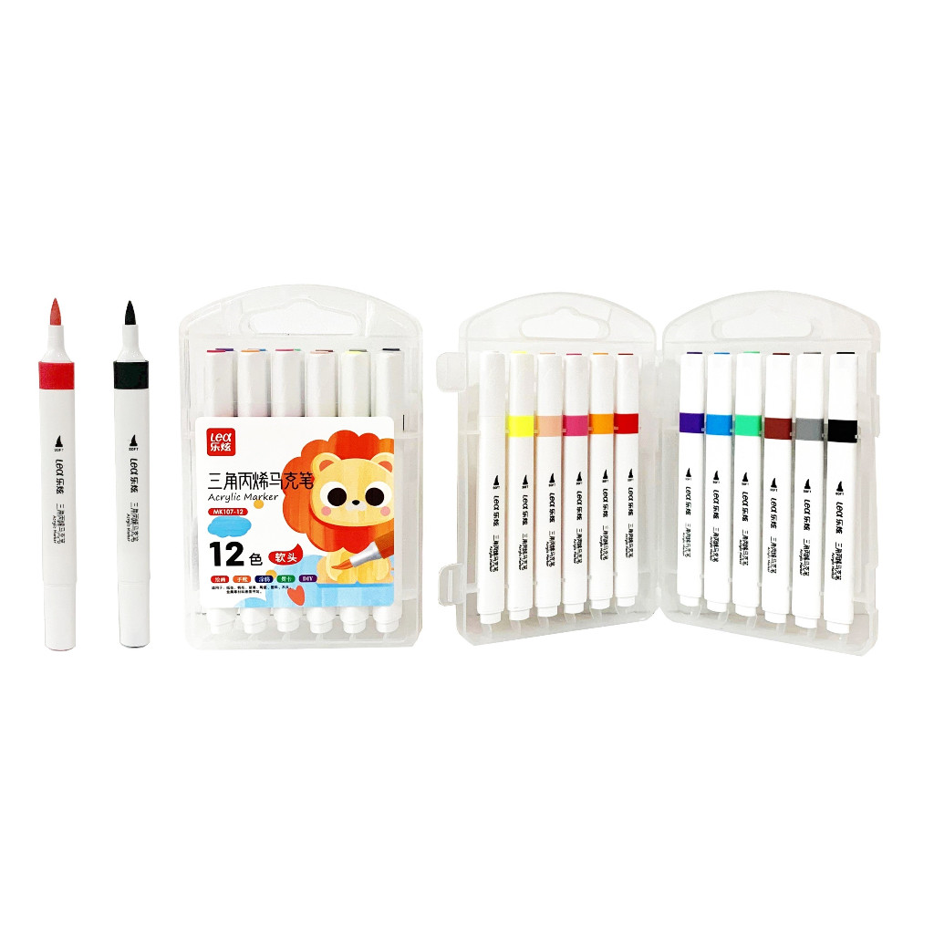 

Spidol Acrylic Marker 12 Warna