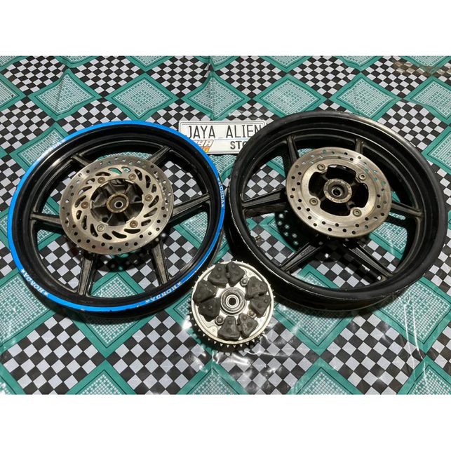 Velg Tapak Lebar AXIO 250/350 Vixion New Nva Nvl CB 150 R OLD Megapro New Set Depan Belakang Fullset